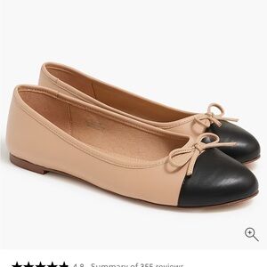 J.Crew Ballet flats with cap toe